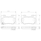 Pastillas Freno Infiniti M56 2011-2019 Delantero 2