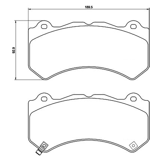Pastillas Freno Dodge Challenger 2008-2023 Delantero