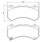 Pastillas Freno Dodge Charger 2011-2023 Delantero 2
