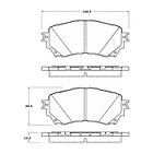 Pastillas Freno Mazda 6 2012-2016 Delantero 2