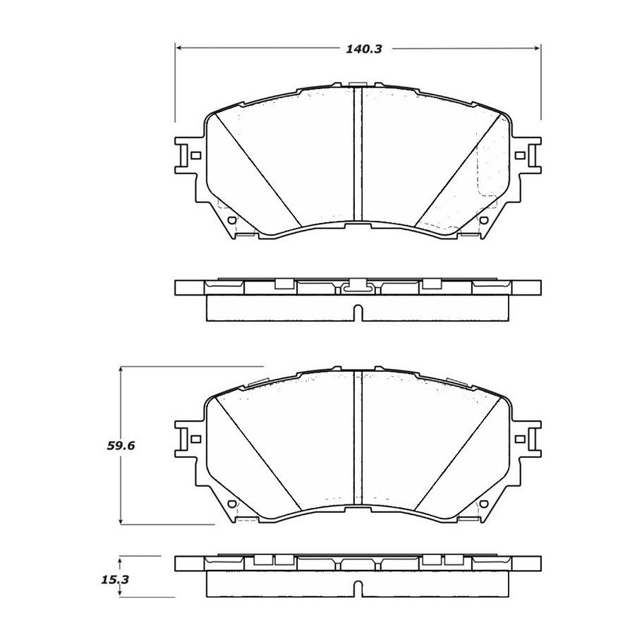 Pastillas Freno Mazda 6 2012-2016 Delantero 2