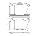 Pastillas Freno Ford Mustang 2005-2014 Delantero 2