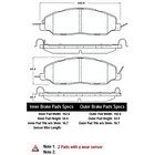 Pastillas Freno Ford Mustang 2005-2014 Delantero 2