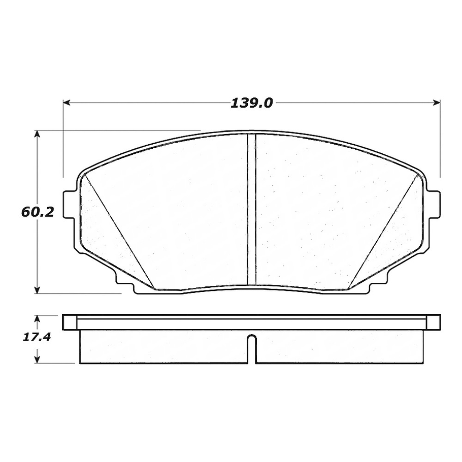 Pastillas Freno Mazda CX-7 2006-2012 Delantero 2