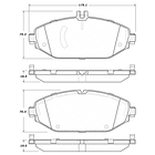 Pastillas Freno Mercedes Benz E220d 2017-2023 Delantero 2
