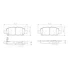 Pastillas Freno Infiniti G35 2007-2015 Trasero 2