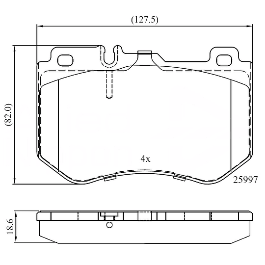 Pastillas Freno Mercedes Benz C220 2015-2021 Delantero