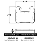 Pastillas Freno Mercedes Benz C230 1994-2000 Trasero 2