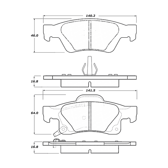 Pastillas Freno Jeep Grand Cherokee 2011-2022 Trasero