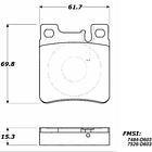 Pastillas Freno Mercedes Benz CL500 1998-2006 Trasero 2