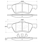 Pastillas Freno Mazda Tribute 2008-2011 Delantero 2