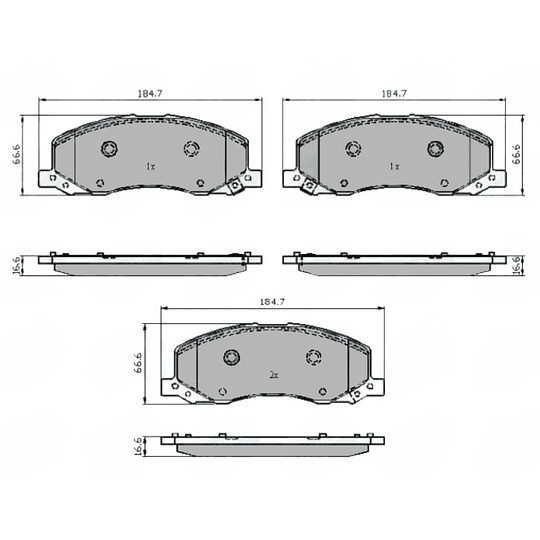 Pastillas Freno MOTAQUIP LVXL1407