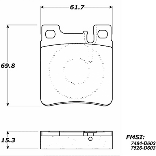 Pastillas Freno Mercedes Benz SL500; 500SL 1989-2002 Trasero
