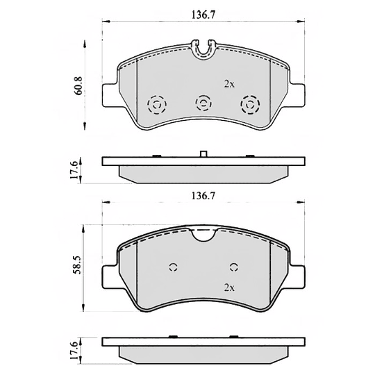 Pastillas Freno MOTAQUIP LVXL1745