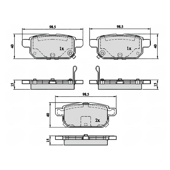 Pastillas Freno MOTAQUIP LVXL1753