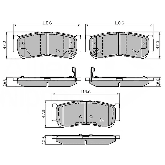 Pastillas Freno MOTAQUIP LVXL1389