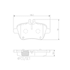Pastillas Freno Mercedes Benz SLC180 2016-2020 Trasero 2