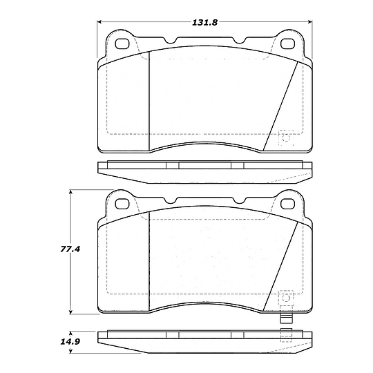 Pastillas Freno Mitsubishi Lancer 2000-2007 Delantero