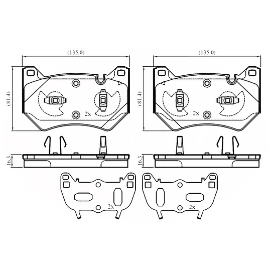 Pastillas Freno MOTAQUIP LVXL2049