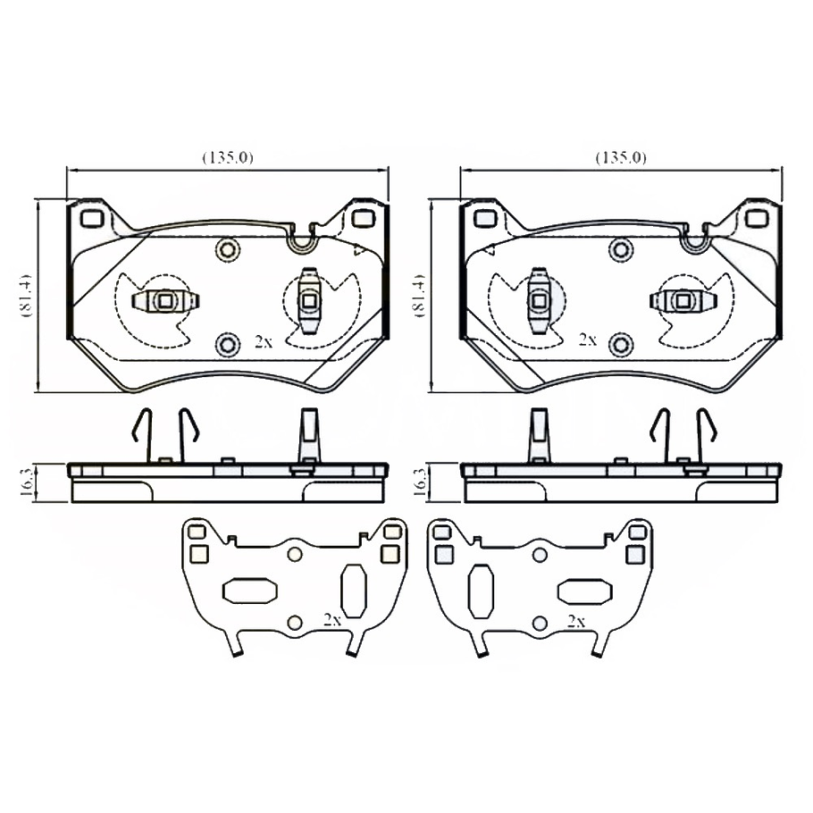 Pastillas Freno MOTAQUIP LVXL2049 1