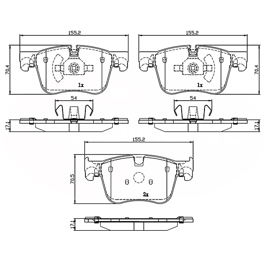 Pastillas Freno Peugeot 5008 2017-2023 Delantero