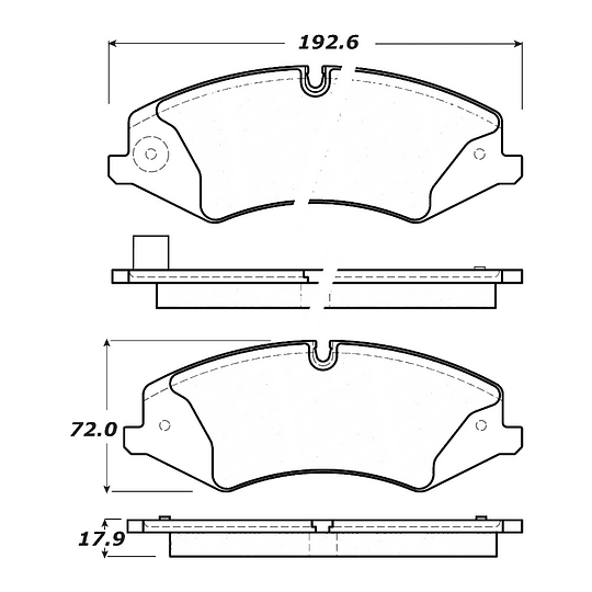Pastillas Freno MOTAQUIP LVXL1645