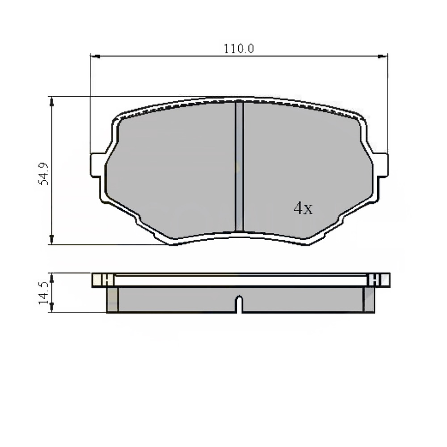 Pastillas Freno MOTAQUIP LVXL161 1