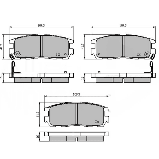 Pastillas Freno MOTAQUIP LVXL786