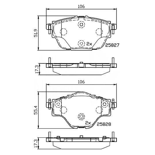 Pastillas Freno MOTAQUIP LVXL1761
