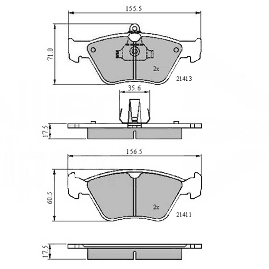Pastillas Freno MOTAQUIP LVXL899