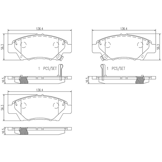 Pastillas Freno MOTAQUIP LVXL1670