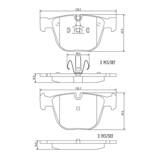 Pastillas Freno MOTAQUIP LVXL1717