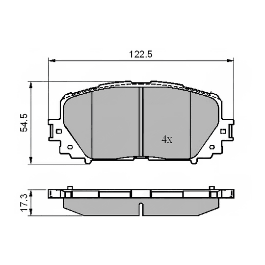 Pastillas Freno MOTAQUIP LVXL1726