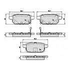 Pastillas Freno Suzuki SX4 2013-2023 Trasero 2