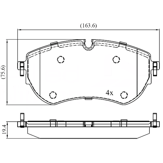 Pastillas Freno MOTAQUIP LVXL2011