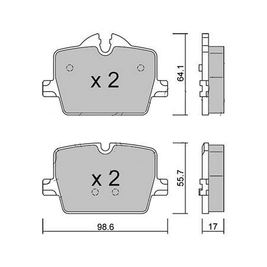 Pastillas Freno MOTAQUIP LVXL2014