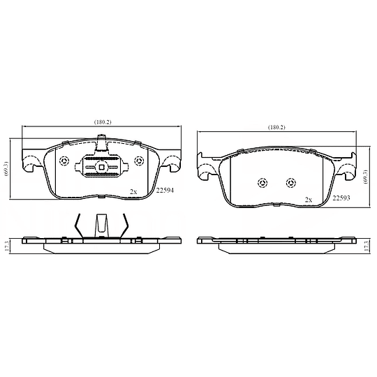 Pastillas Freno MOTAQUIP LVXL1902