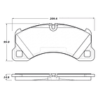 Pastillas Freno Porsche Macan 2014-2023 Delantero 2