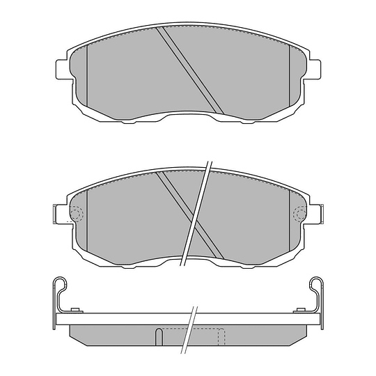 Pastillas Freno MOTAQUIP LVXL622