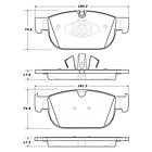 Pastillas Freno Volvo S90 2017-2023 Delantero 2