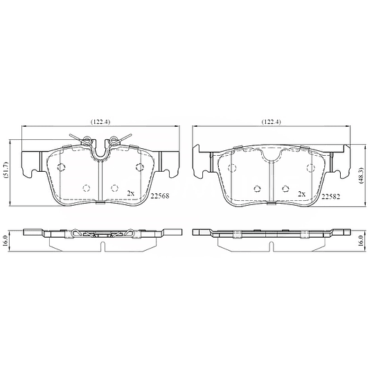 Pastillas Freno Volvo V60 2019-2023 Trasero