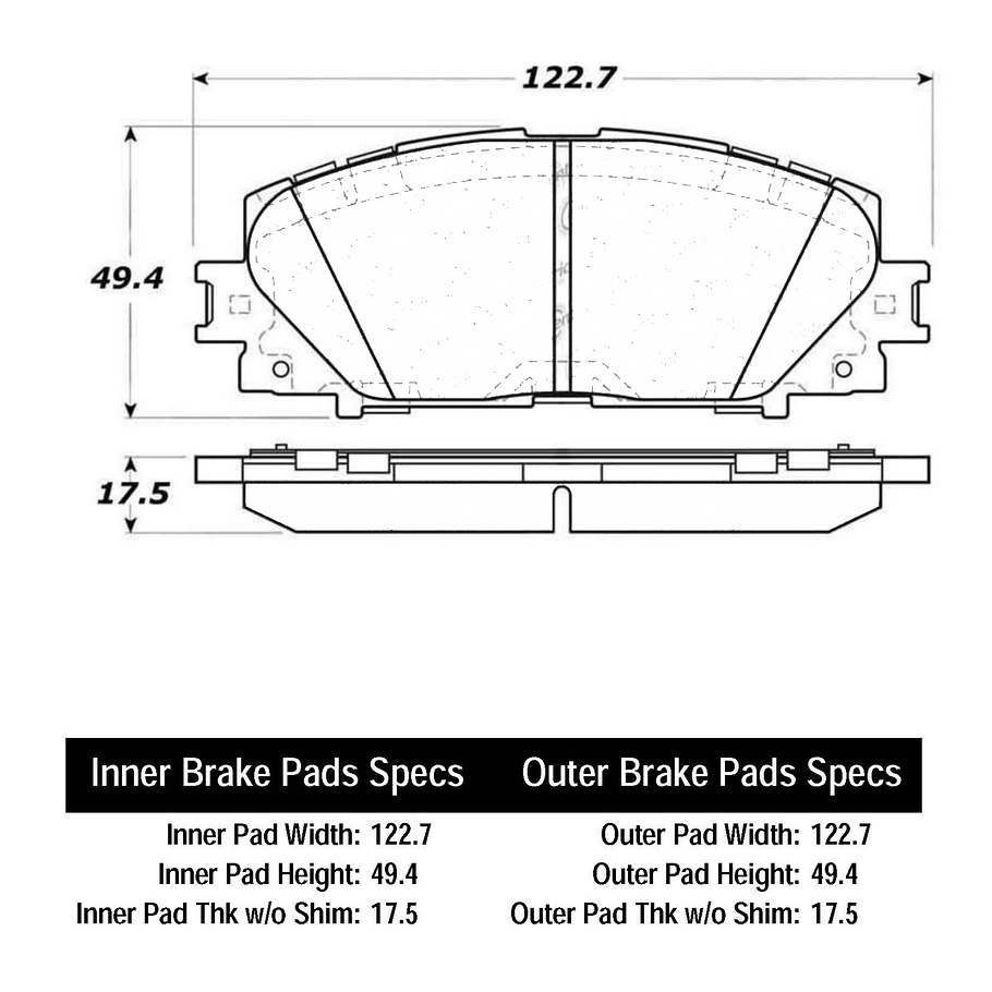 Pastillas Freno Toyota Prius 2009-2015 Delantero 2