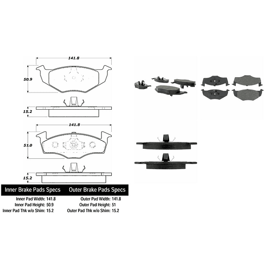 Pastillas Freno Volkswagen Golf Variant 1993-1999 Delantero