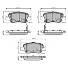 Pastillas Freno Toyota Corolla 2006-2013 Trasero 2