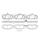Pastillas Freno SsangYong Actyon Sport 2006-2018 Delantero 4