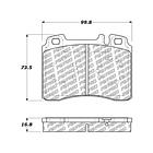 Pastillas Freno Mercedes Benz 230E 1976-1986 Delantero 2