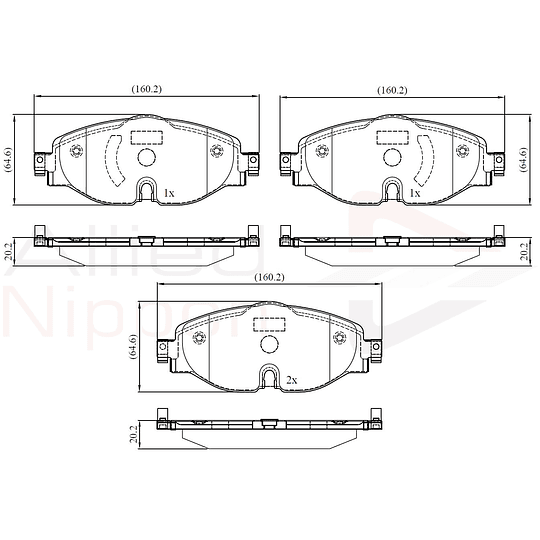Pastillas Freno ALLIED NIPPON ADB02158