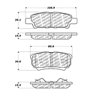 Pastillas Freno Mitsubishi Outlander 2001-2006 Trasero 3