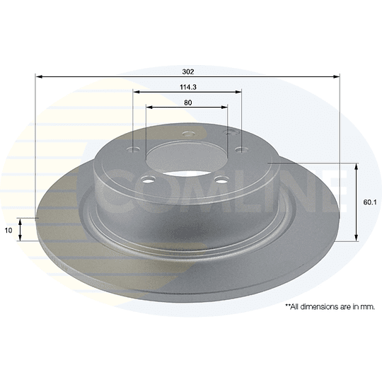 Disco Freno COMLINE ADC2722