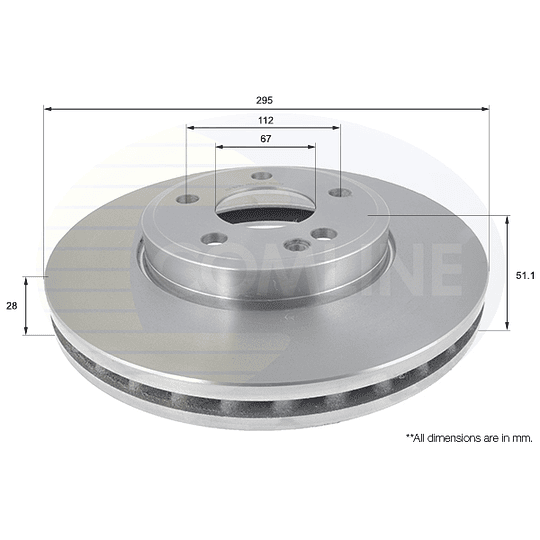 Disco Freno COMLINE ADC1678V